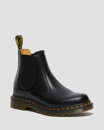 Women's Dr Martens 2976 Smooth Leather Ankle Boots Black | AU 34TCE